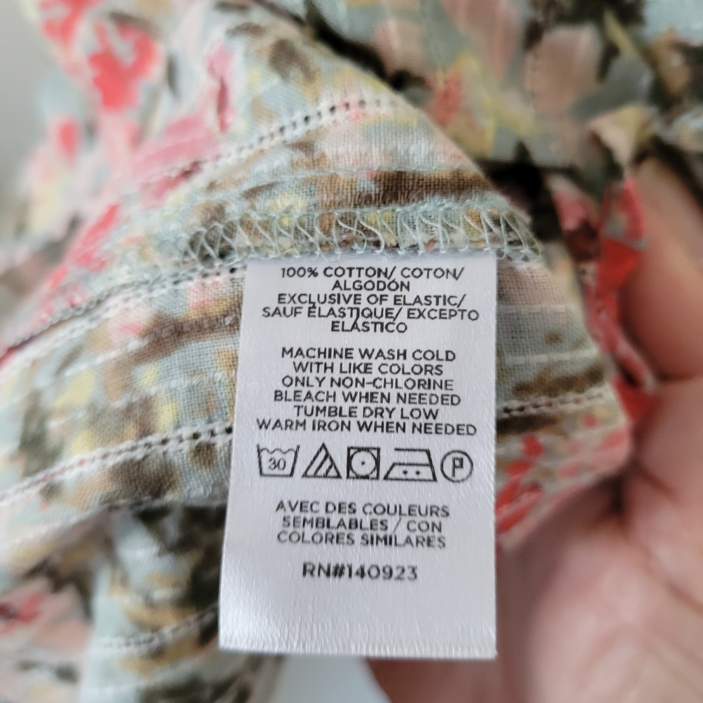 LOFT Multicolored Floral Patterned Blouse - Picture 6 of 6